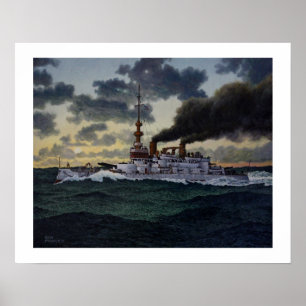 Poster USS Oregon - 1896