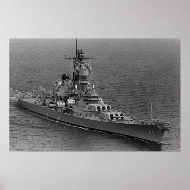 Poster USS Wisconsin (BB-64) (Devant)