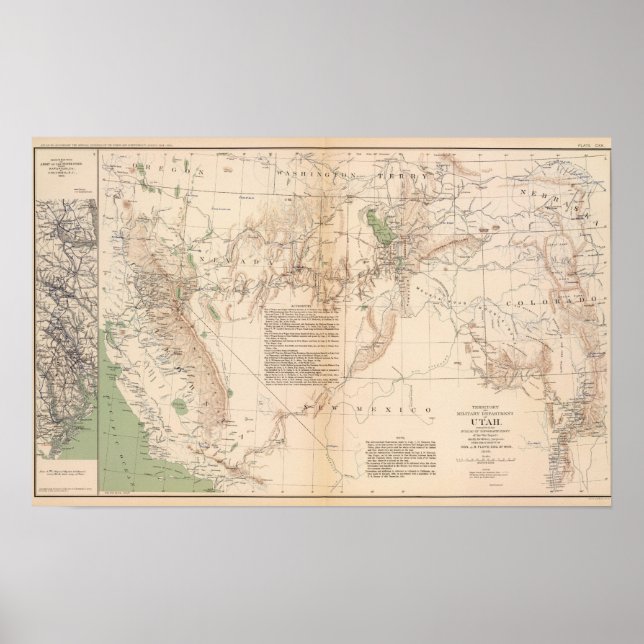 Poster Utah Terr & Mil Dept (Devant)