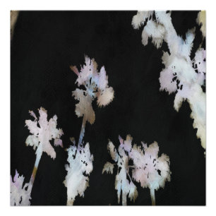 Poster Vacances Palmiers tropicaux Aquarelle Artistique S