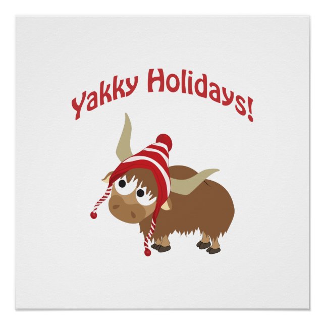 Poster Vacances Yakky ! Yak d'hiver (Devant)