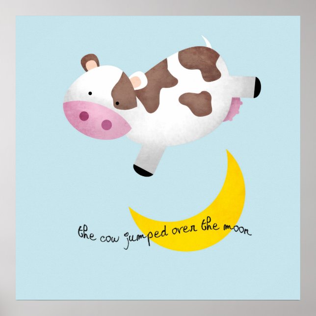 Poster Vache a sauté par-dessus la Lune (Devant)