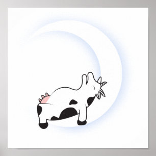 Poster Vache cabochée