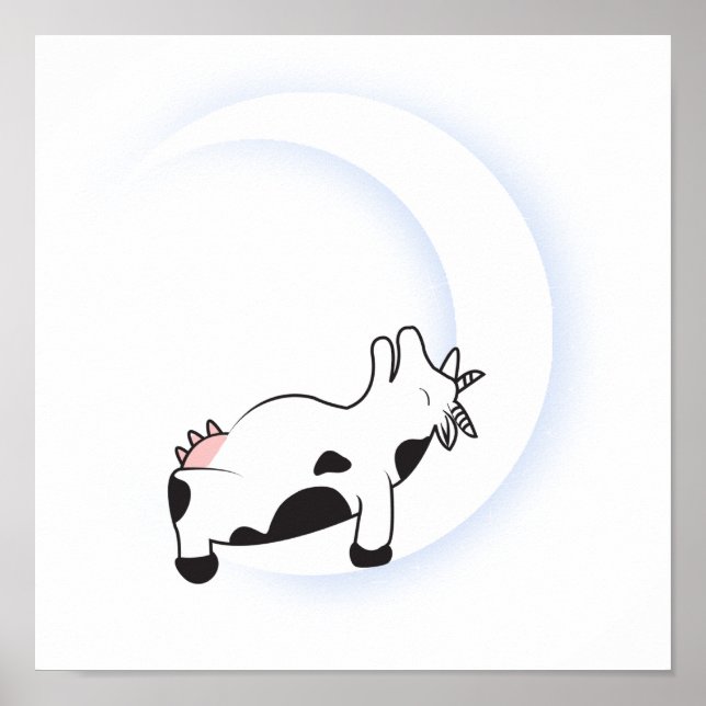 Poster Vache cabochée (Devant)