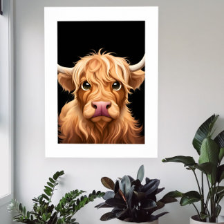 Poster Vache des Hautes Terres