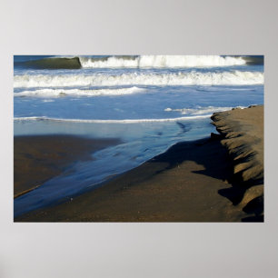 Poster Vague de plage de Sandbridge