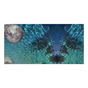 Poster Vagues de jour et de nuit