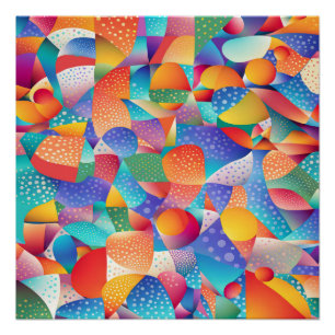 Poster Vagues océaniques du coucher du soleil