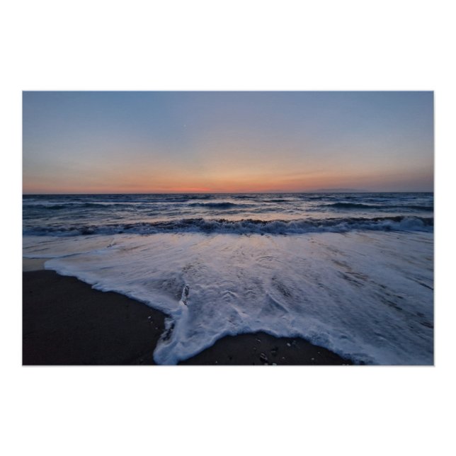 Poster Vagues pointues  (Devant)