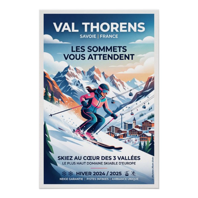 Poster Val Thorens  (Devant)