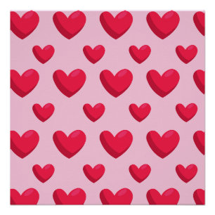 Poster Valentine Arrière - plan Avec Amour Du Coeur