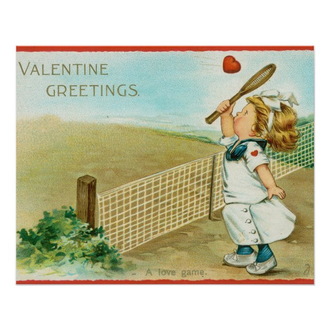 Poster Valentine Ténébreuse et Ringarde sur le Thème du T (Devant)