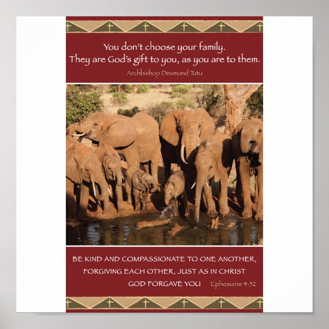 Poster Valeurs familiales (Devant)