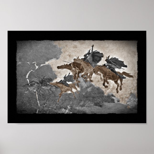 Poster Valkyries dans la tempête (Devant)