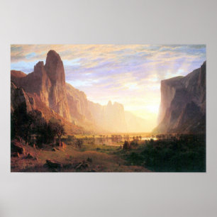 Poster Vallée 3 d'Albert Bierstadt-Yosemite