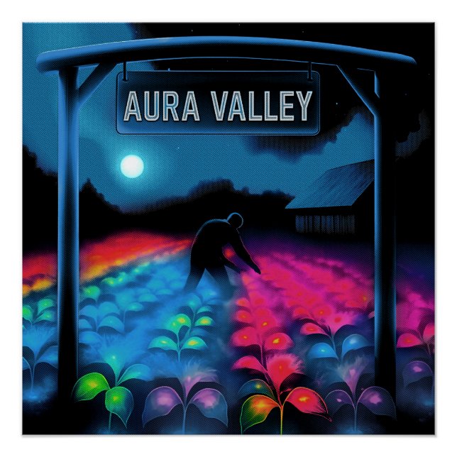 Poster Vallée colorée agricole de l'Aura (Devant)