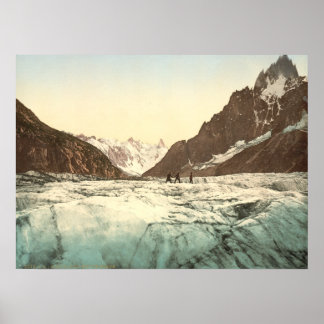 Poster Vallée de Chamonix - Mer de Glace