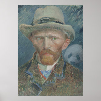 Poster : Van Gogh Autoportrait avec Panda géant