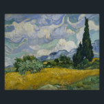 Poster Van Gogh Champ de blé avec Cyprès Célèbre Art<br><div class="desc">Ajoutez une floraison d'oeuvres d'art à votre décor avec cette affiche, une copie de la peinture à l'huile classique de Vincent van Gogh, "Blé Field with Cyprès" (1889). Le paysage saisissant imprègne le style de Van Gogh dans une combinaison audacieuse de ciels tourbillonnants, de champs dorés et de cyprès. Idéal...</div>