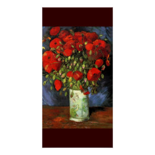 Poster Van Gogh Coquelicots Fleurs Rouges Vase Paix Amour
