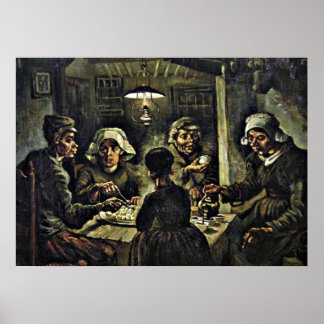 Poster Van Gogh - Les mangeurs de pommes de terre