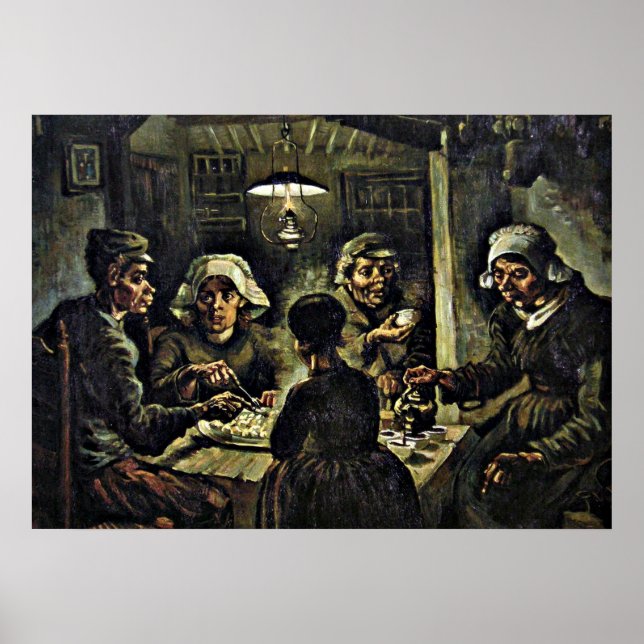 Poster Van Gogh - Les mangeurs de pommes de terre (Devant)