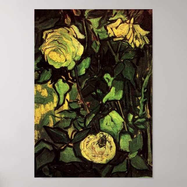 Poster Van Gogh - Rose et Beetle (Devant)