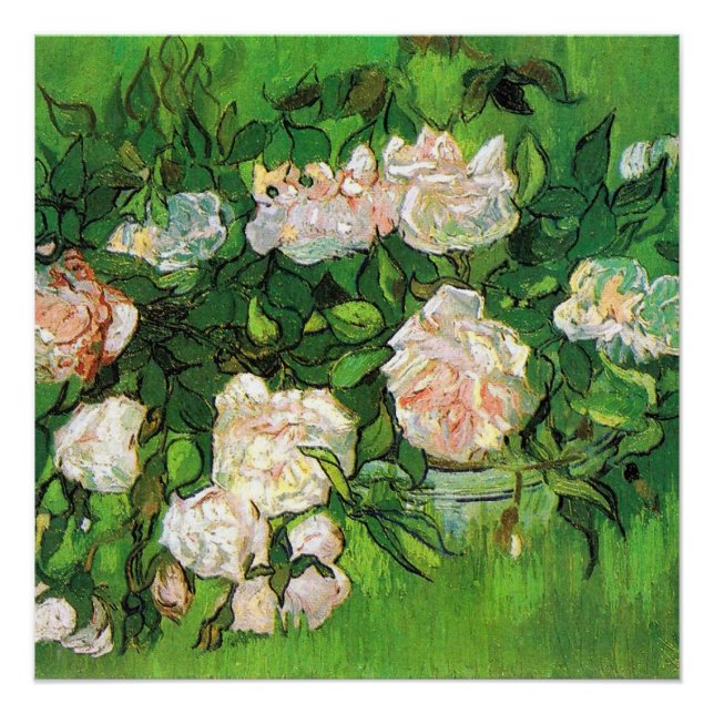 Poster Van Gogh - Roses roses roses (Devant)