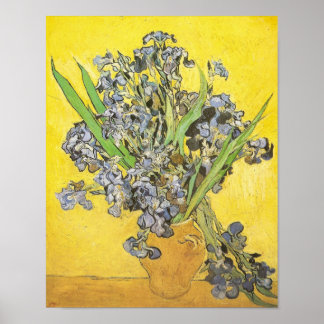Poster Van Gogh Still Life Vase, Irises (F678) Art