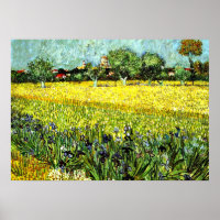 Van Gogh - Vue d'Arles avec Irises, 1888