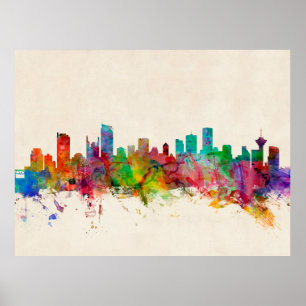 Poster Vancouver Canada Skyline