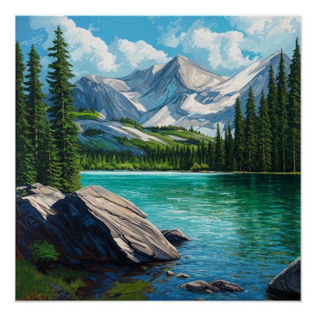 Poster Vancouver Island Nature Art  (Devant)