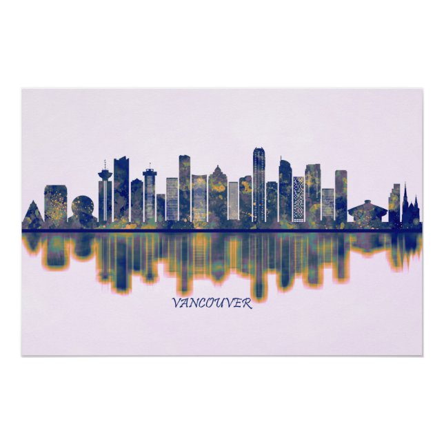 Poster Vancouver Skyline (Devant)