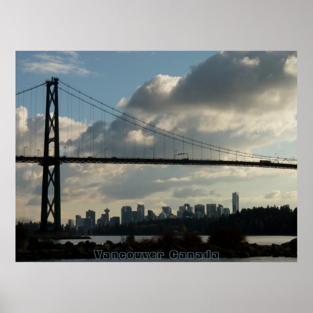 Poster Vancouver Vancouver Lions Gate Souvenir (Devant)