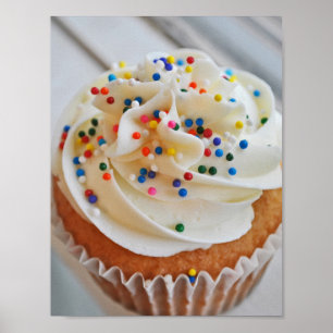 Poster Vanilla Cupcake Photographie l Imprimer