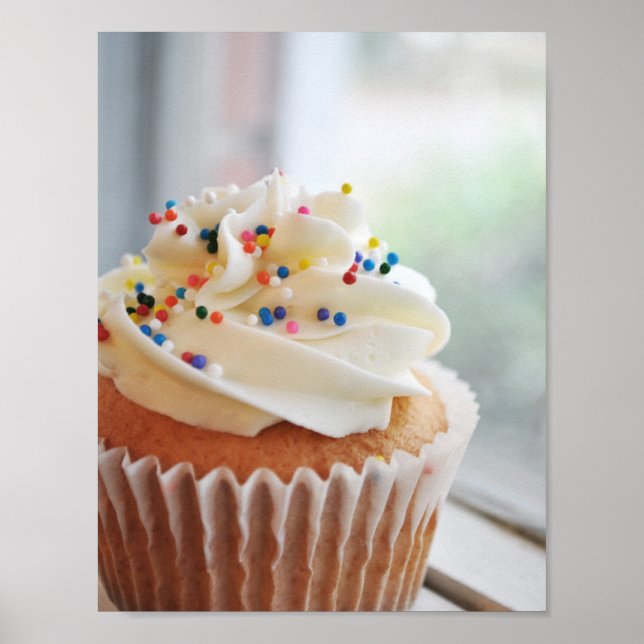 Poster Vanilla Cupcake Photographie tout imprimer (Devant)