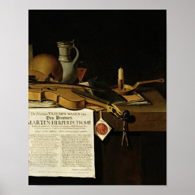 Poster Vanitas still life homage (Devant)