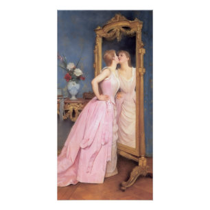 Poster Vanité (Belle Femme devant un miroir)