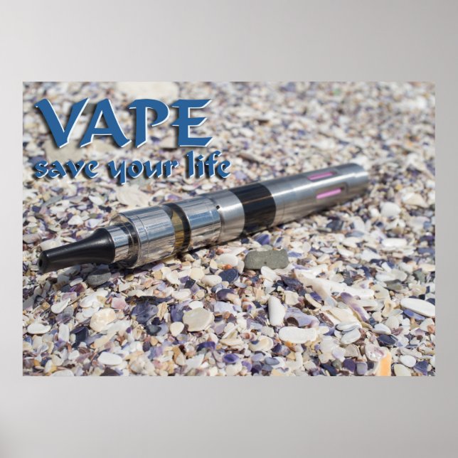 Poster Vape et sauve ta vie (Devant)
