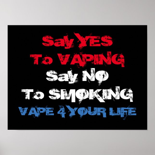 Poster Vape Sur Haute Qualité (Devant)