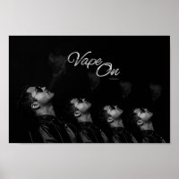 Poster Vape Sur Homme Fumant Fumée