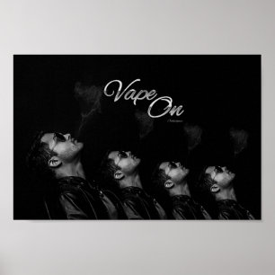 Poster Vape Sur Homme Fumant Fumée