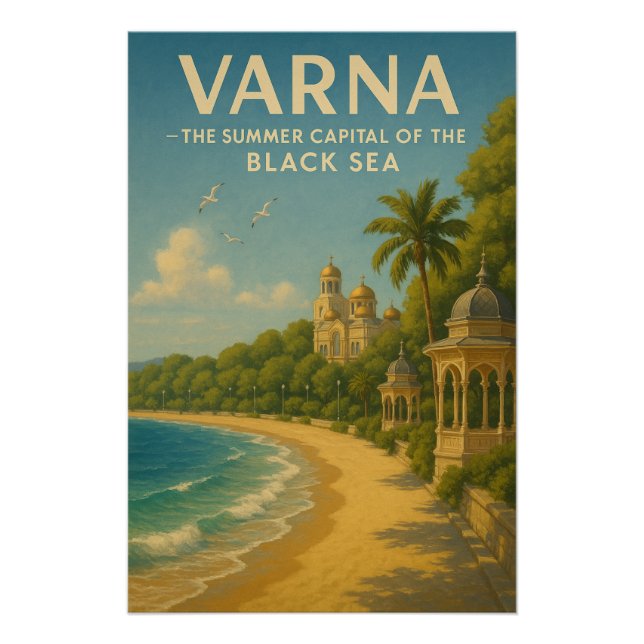 POSTER VARNA  LA CAPITALE D'ÉTÉ DE LA MER NOIRE (Devant)