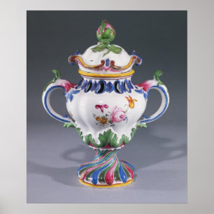 Poster Vase à Pot-pourri, fait à Strasbourg, c.1754-60