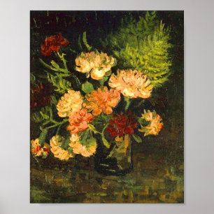 Poster Vase avec oeillets (F243) Van Gogh Fine Art