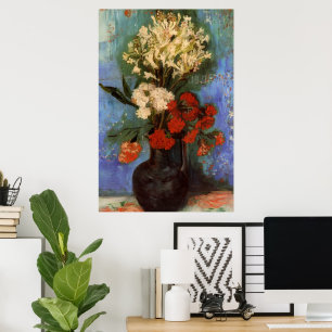 Poster Vase avec oeillets par Vincent van Gogh