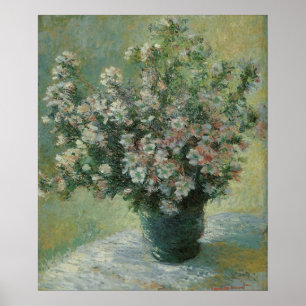 Poster Vase de fleurs par Claude Monet
