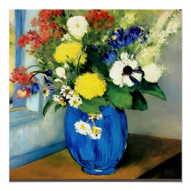 Poster Vase de fleurs sereine Artwork (Devant)