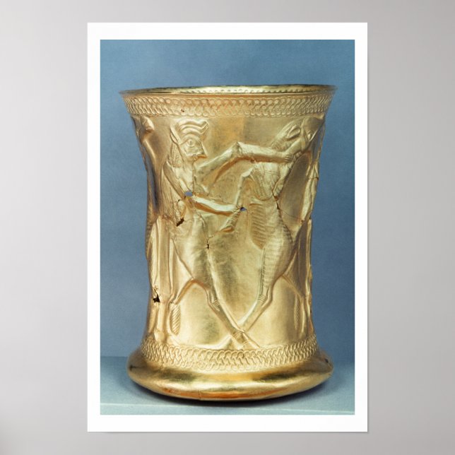 Poster Vase décorée de créatures mythologiques, Perse (Devant)