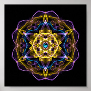 Poster Vata Dosha Équilibrer Ayurveda Mandala I